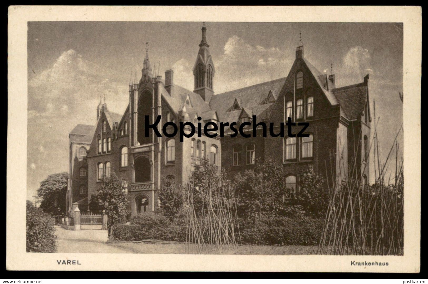 ALTE POSTKARTE VAREL KRANKENHAUS Niedersachsen Hospital Hopital AK Ansichtskarte Cpa Postcard - Varel