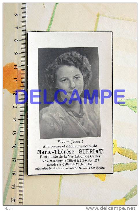 Souvenir Mortuaire / Montigny-le-tilleul  Marie-thérèse Guériat 1925 - Celles 1946 - Montigny-le-Tilleul