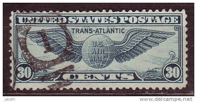 - ETATS UNIS - 1939 - YT N° PA 25 - Oblitéré -  Trans Atlantic - - 1a. 1918-1940 Gebraucht