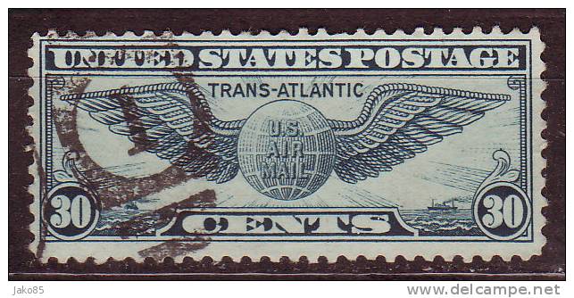 - ETATS UNIS - 1939 - YT N° PA 25 - Oblitéré -  Trans Atlantic - - 1a. 1918-1940 Used