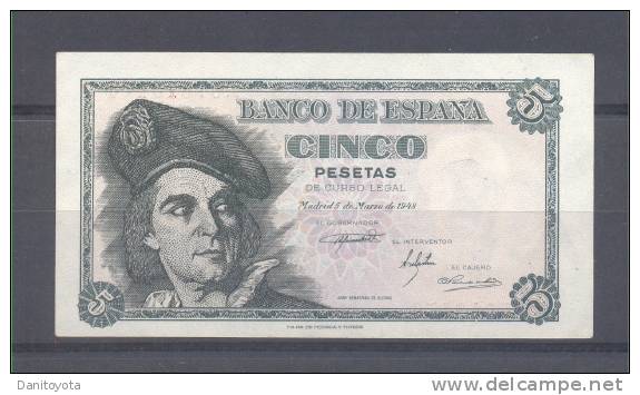 D 55a "5 PTAS J. SEBASTIAN EL CANO" - 5 Pesetas