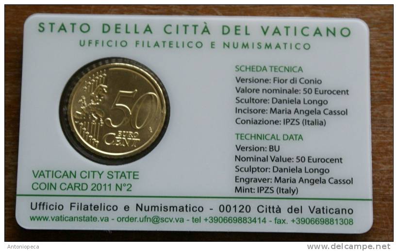VATICAN 2011 - THE OFFICIAL COINCARD 2011 - Vatican