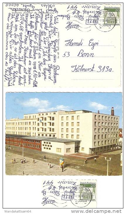 AK Nordseeheilbad Borkum Sanatorium "Kaiserhof" Dar LVA Rheinprovinz -7.10.68 2972 NORDSEEBAD BORKUM Mb Nach Bonn - Borkum