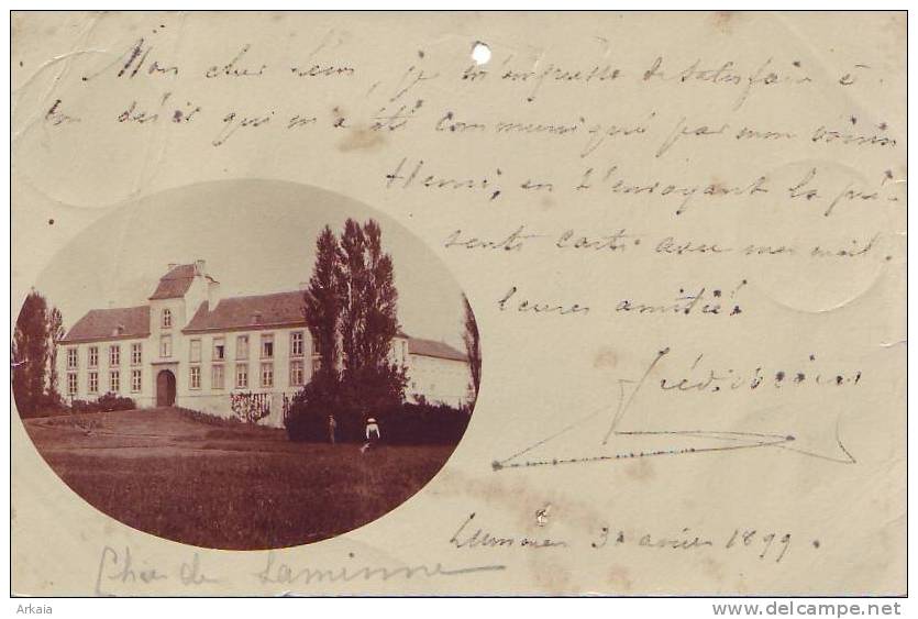LUMMEN = Carte Photo = Château De Laminne  (écrite) 1899 - Lummen