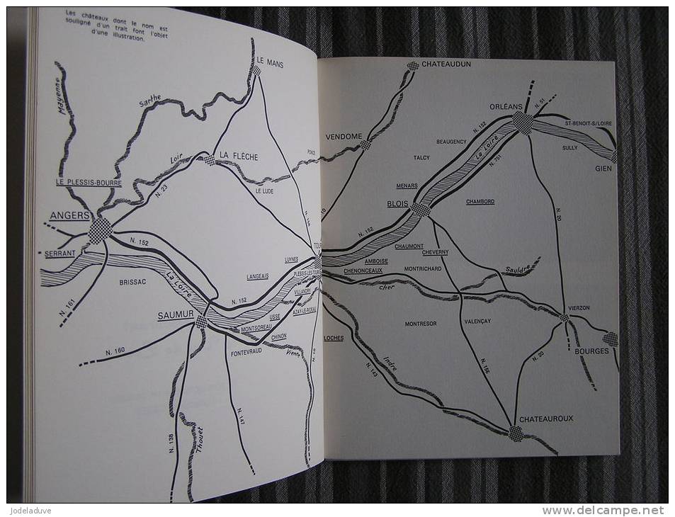 CHATEAUX DU VAL DE LOIRE Méreau Monique 1973 Tourisme Chambord Luynes Amboise Chenonceaux Chinon Langeais - Pays De Loire