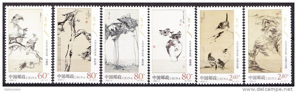 China 2002 Yvert 3961 / 66, Paintings, MNH - Ongebruikt