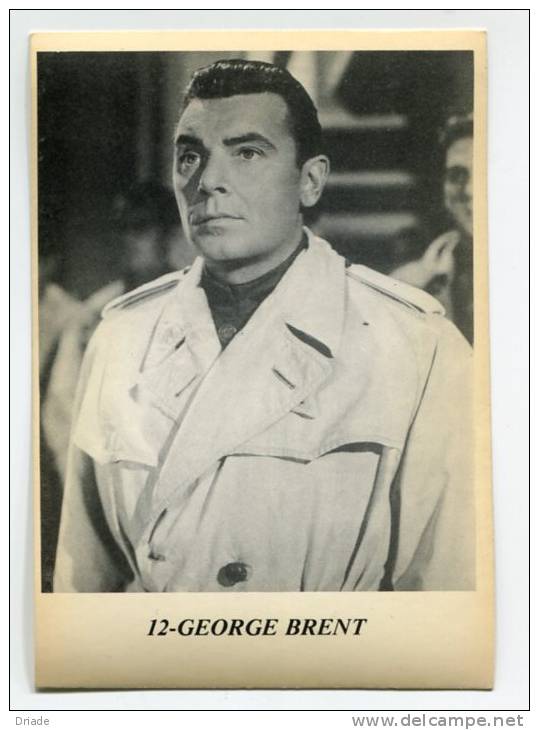 FIGURINA GEORGE BRENT ATTORE - Autres Formats