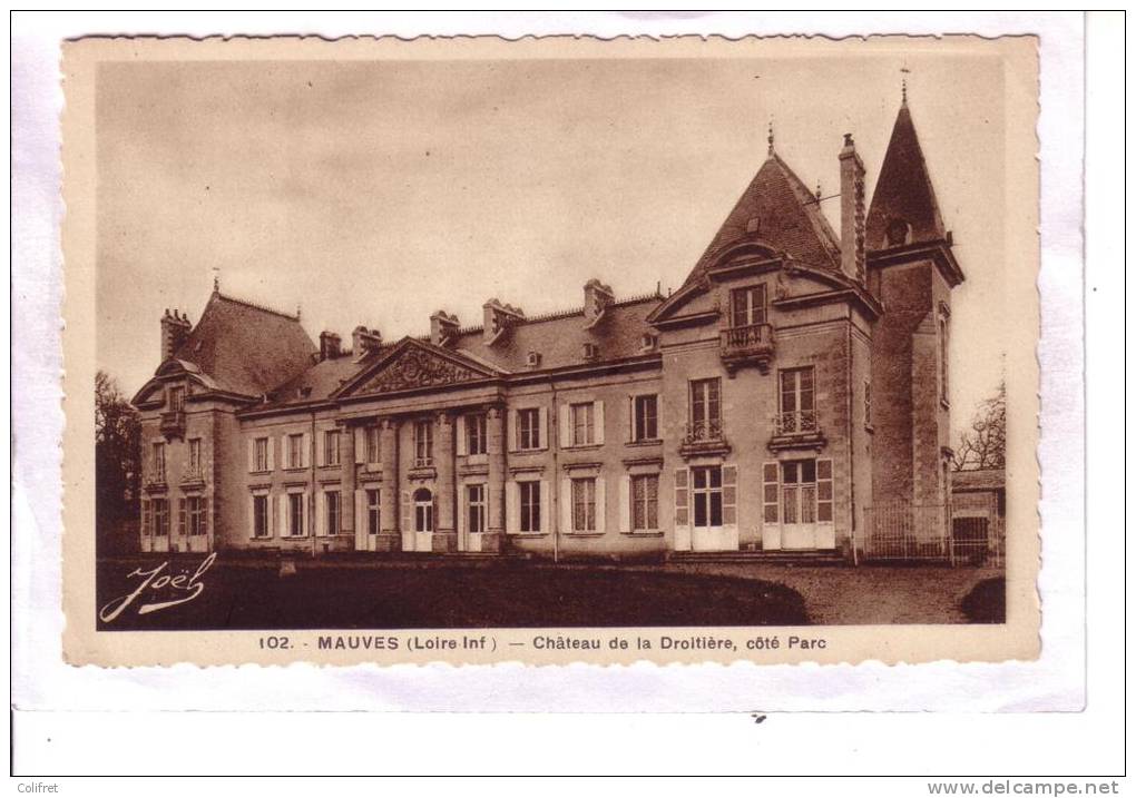44 - Mauves         Château De La Droitière, Côté Parcv - Mauves-sur-Loire