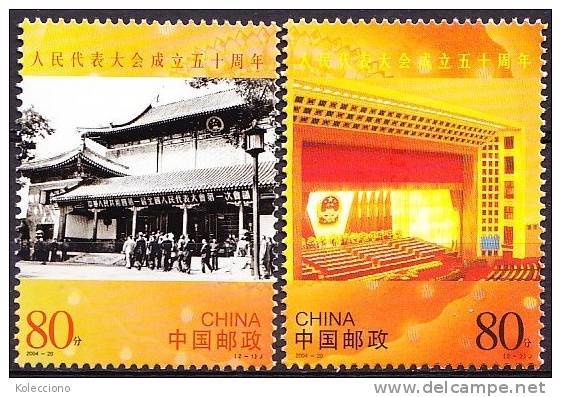 China 2004 Yvert 4193 / 94, 50th Ann. Peoples National Congress, MNH - Ungebraucht