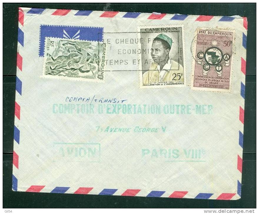 Lettre  De  Douala  ( Cameroun )   Affranchie Pour La France  - Phi9714 - Cameroon (1960-...)