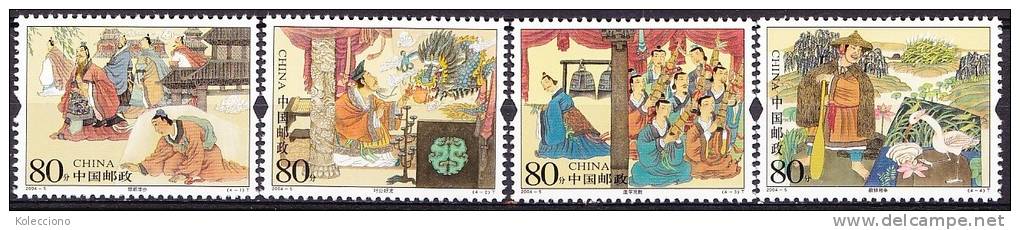 China 2004 Yvert 4156 / 59, Tales, MNH - Ongebruikt