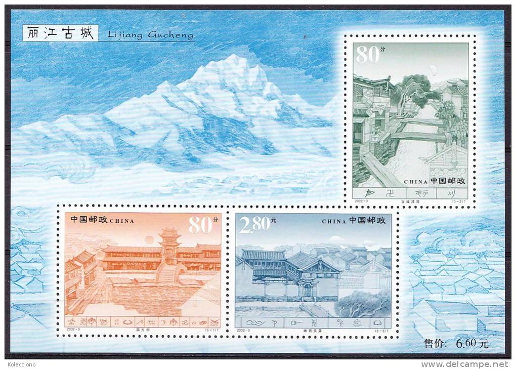 China 2002 Yvert BF 120, Town Of Liajang, Miniature Sheet MNH - Ongebruikt