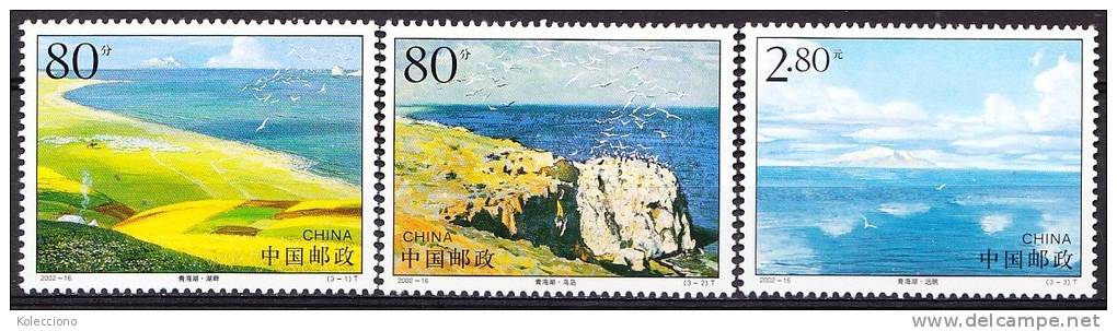 China 2002 Yvert 4022 / 24, Qinghai Lake, MNH - Ongebruikt