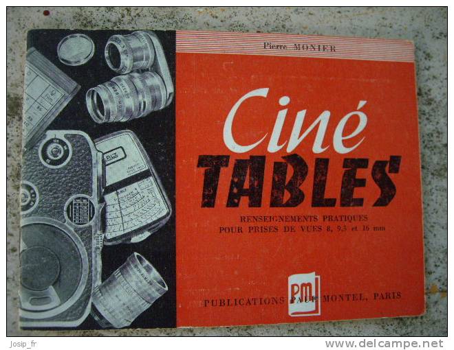 Guide CINé TABLES (Monier) Vers 1955 - Fotografía