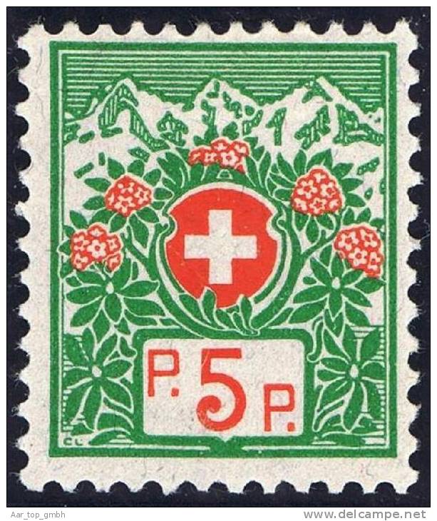 Schweiz 1Portofreiheit 1927 Zu#11B * Falz Ohne Kontrollnummer - Vrijstelling Van Portkosten