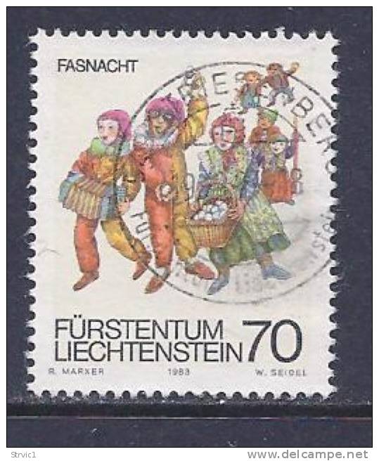 Liechtenstein, Scott # 757 Used Fasnacht, 1983 - Used Stamps