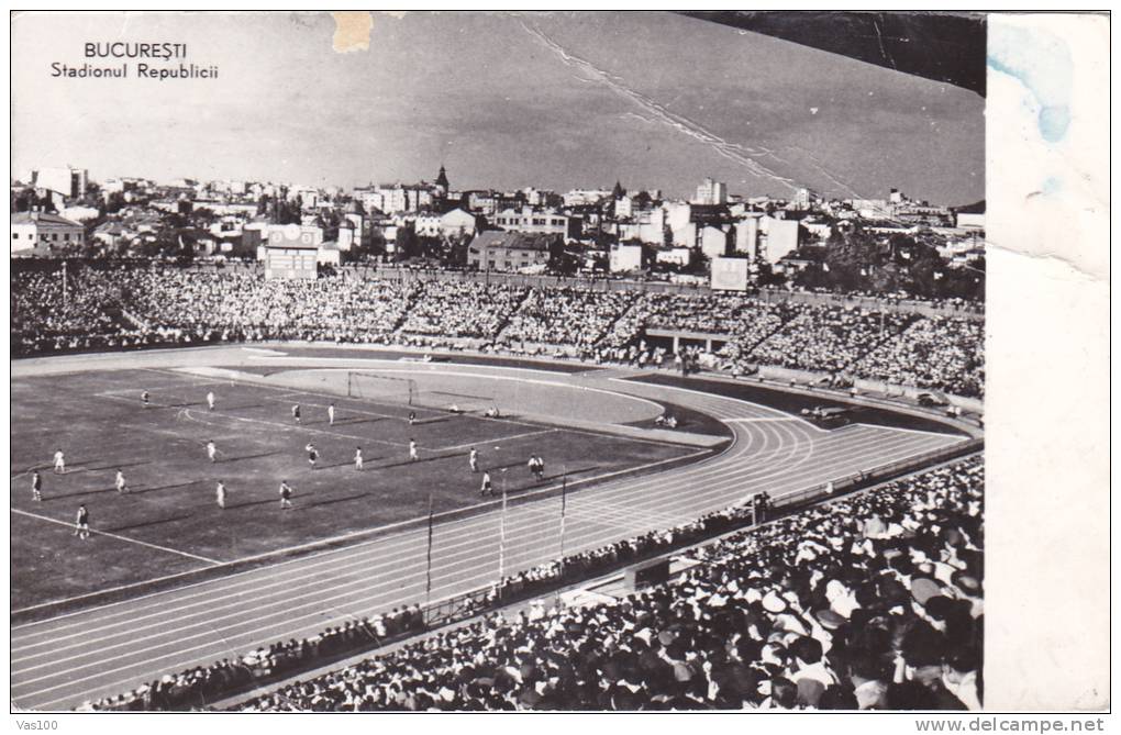 Bucharest Romania Stadium Estade Stadio "Republicii"  CPA, RPR. - Stadi