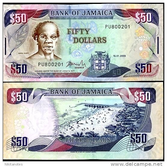 JAMAICA 50 DOLLARS 2009 - Jamaique