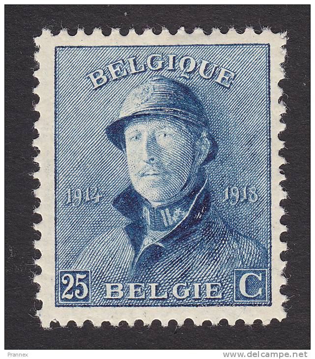 Belgium, Scott #130, Mint Hinged, King Albert In Trench Helmet, Issued 1919 - 1919-1920 Roi Casqué