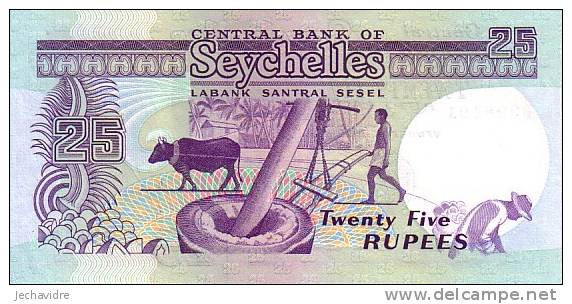 SEYCHELLES  25 Rupees  Non Daté (1989)  Pick 33     ***** BILLETS NEUFS ***** - Seychelles