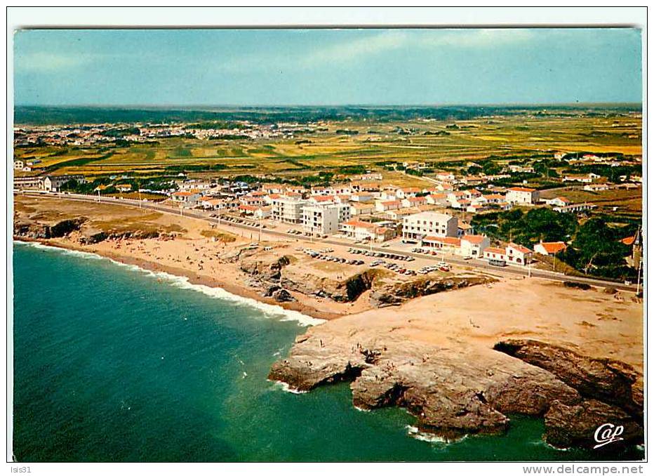 Dép 85 - Saint Hilaire De Riez  - Vue Aérienne - Plage Des Bussoleries  - état  - Semi Moderne Grand Format - Saint Hilaire De Riez