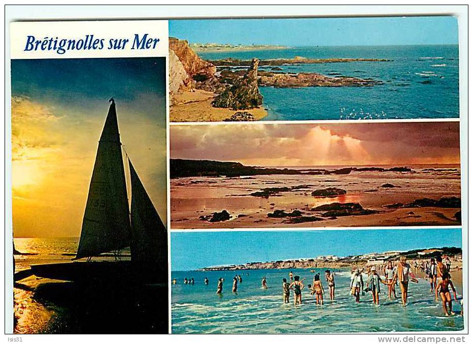 Dép 85 - Bretignolles Sur Mer - Multivues  - Bon état - Semi Moderne Grand Format - Bretignolles Sur Mer