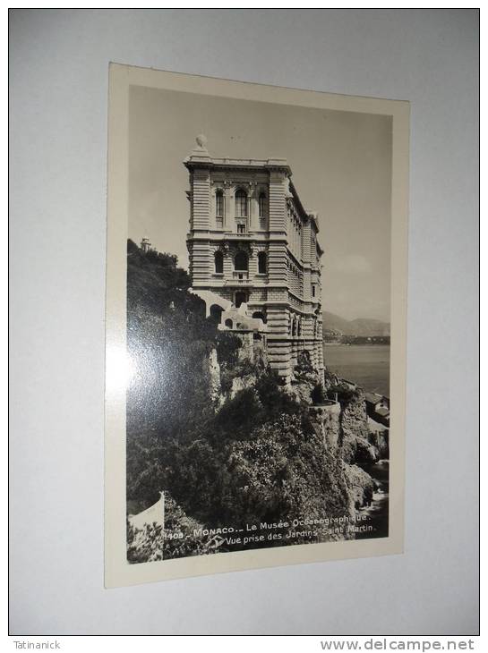 Monaco; Le Musée Océanographique, Vue Prise Des Jardins St Martin - Oceanographic Museum