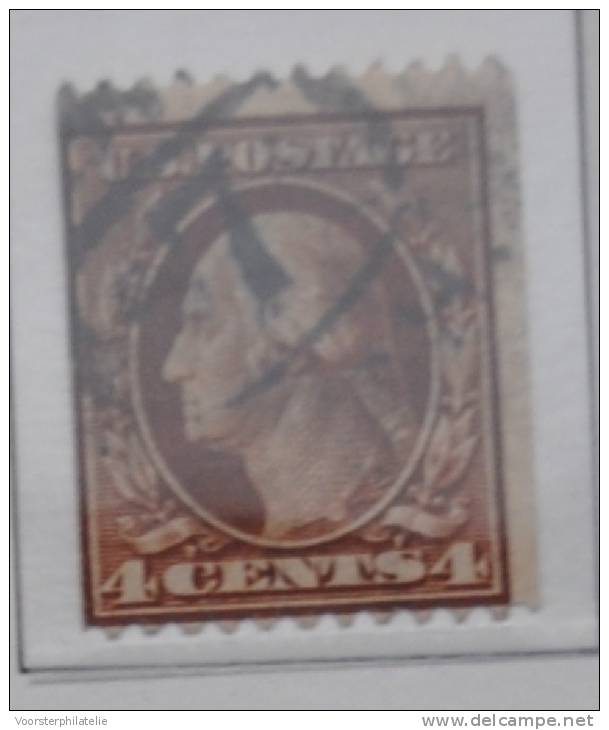 D I ++ USA UNITED STATES 1908-09 COIL STAMPS MCHL 165 F USED CANCELLED GEBRUIKT - Roulettes