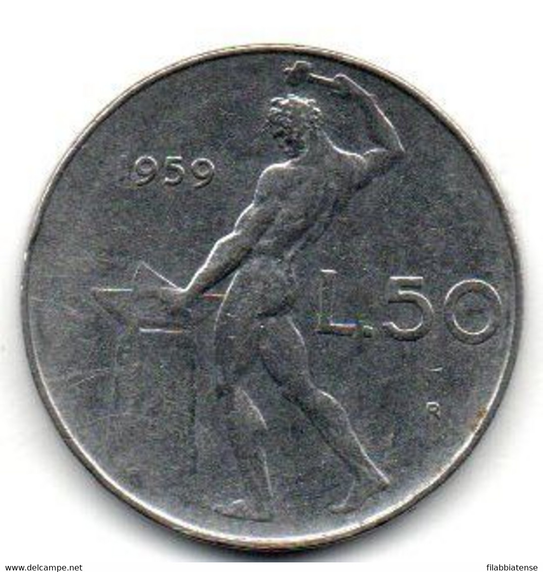 1959 - Italia 50 Lire    ----- - 50 Lire