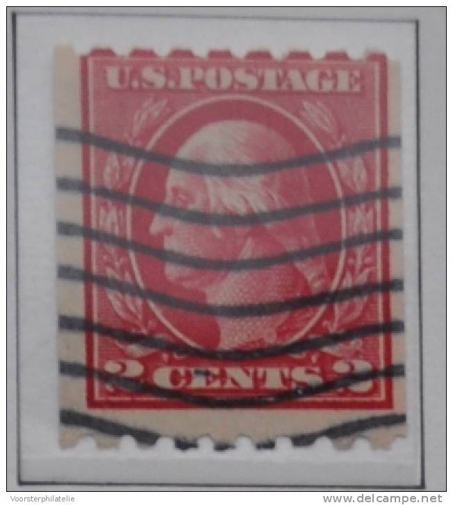D I ++ USA UNITED STATES 1912-15 COIL STAMPS MCHL 208 L PERF 10 USED CANCELLED GEBRUIKT - Roulettes