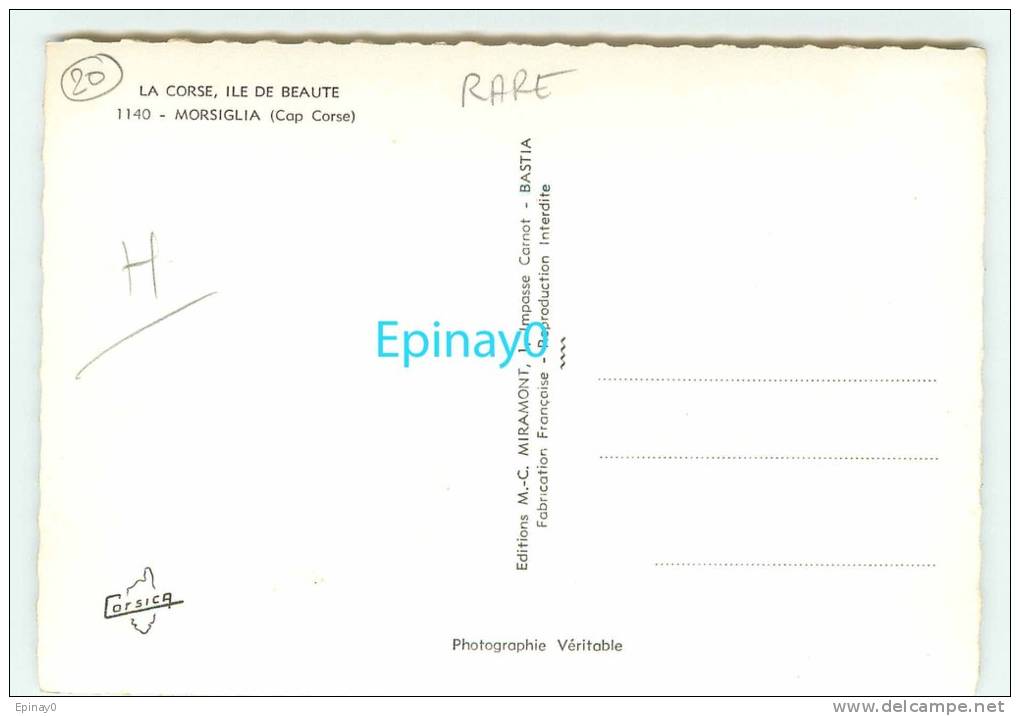 Br - 20 - MORSIGLIA - Vue Sur Le Village - Edition M C MIRAMONT - Autres & Non Classés