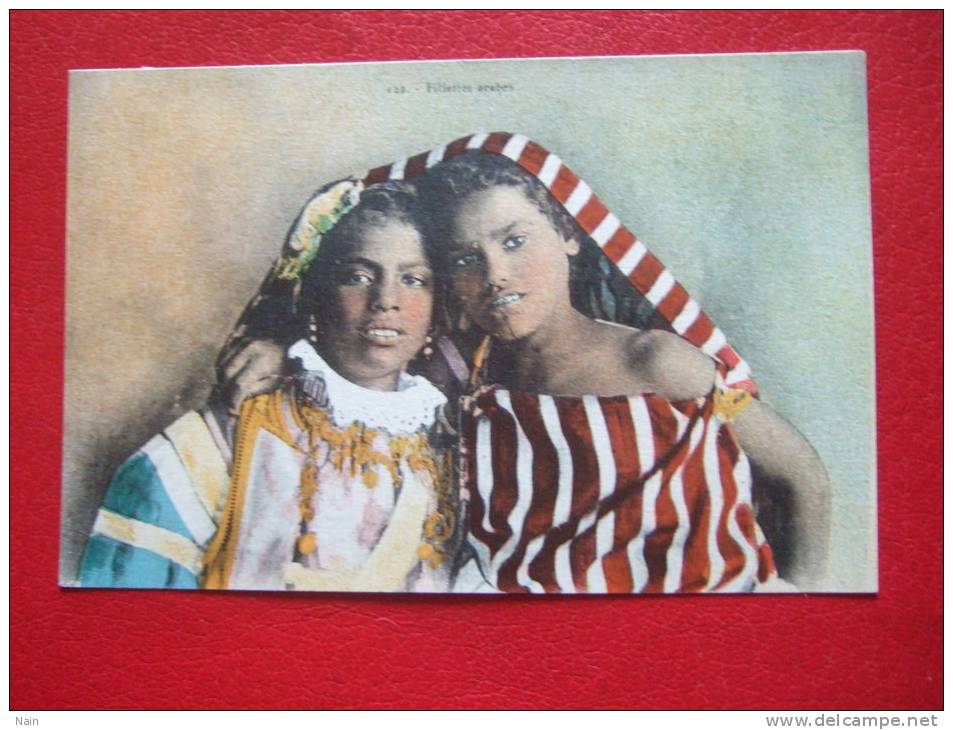 ALGERIE - ENFANTS - FILLETTES ARABES - BELLE CARTE - - Kinderen