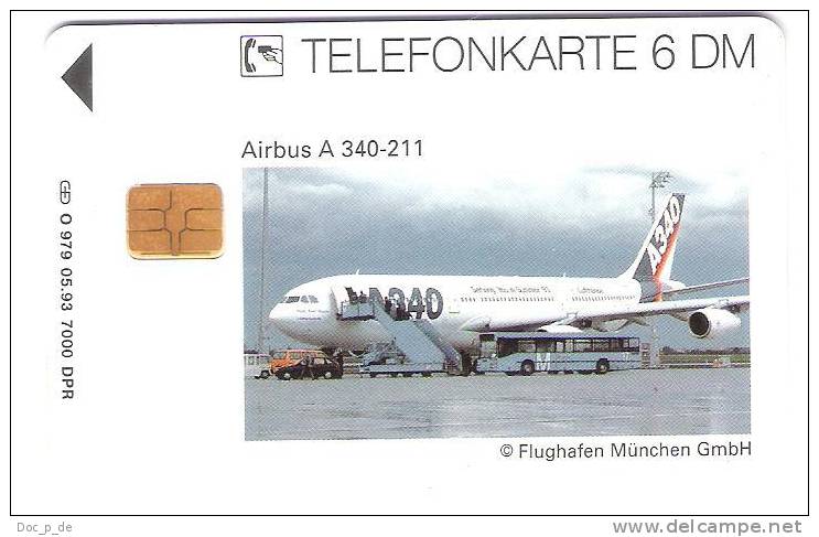 Germany - Airbus A340-211 - Airplane - Plane - Flugzeug - O979 05/93 - Flughafen München - O-Series : Customers Sets