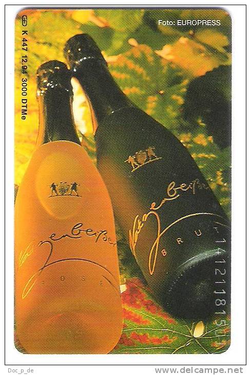 Germany  - K447 12/94 - 3.000ex - Lauffen Wein Sekt Champagner - Private Chip Card - K-Series : Série Clients