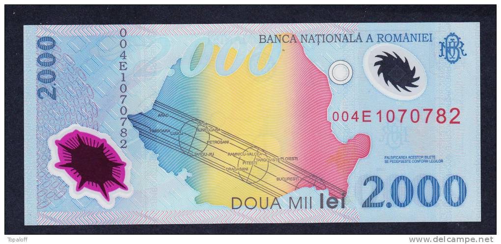 Billet Roumanie  Neuf        1er Billet En Plastique - Rumänien