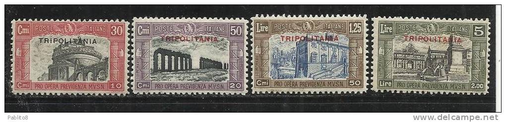 TRIPOLITANIA 1929 MILIZIA II SERIE COMPLETA MNH - Tripolitania