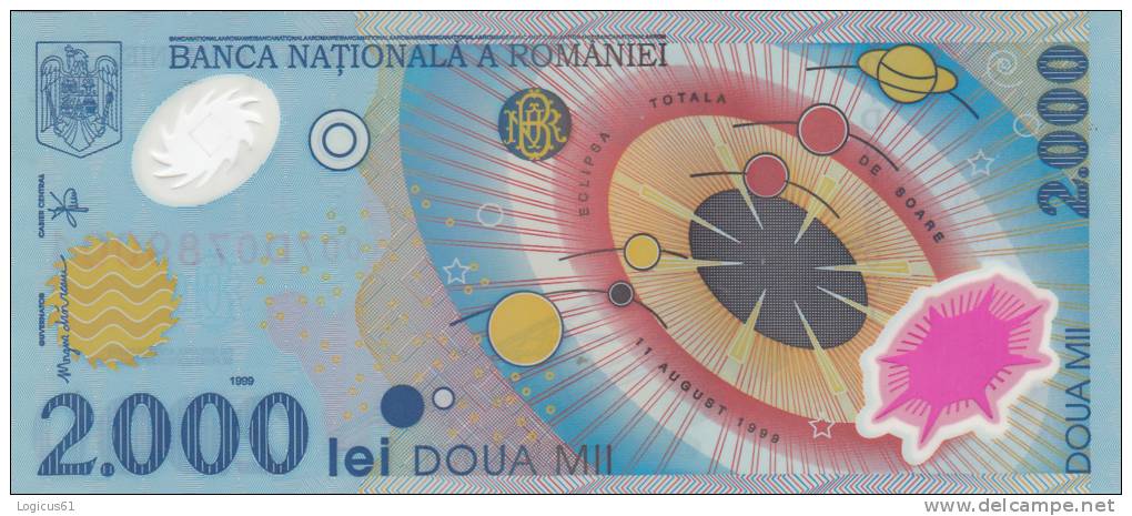 Bancnote 2000 Lei 1999  Used Romania. - Roumanie