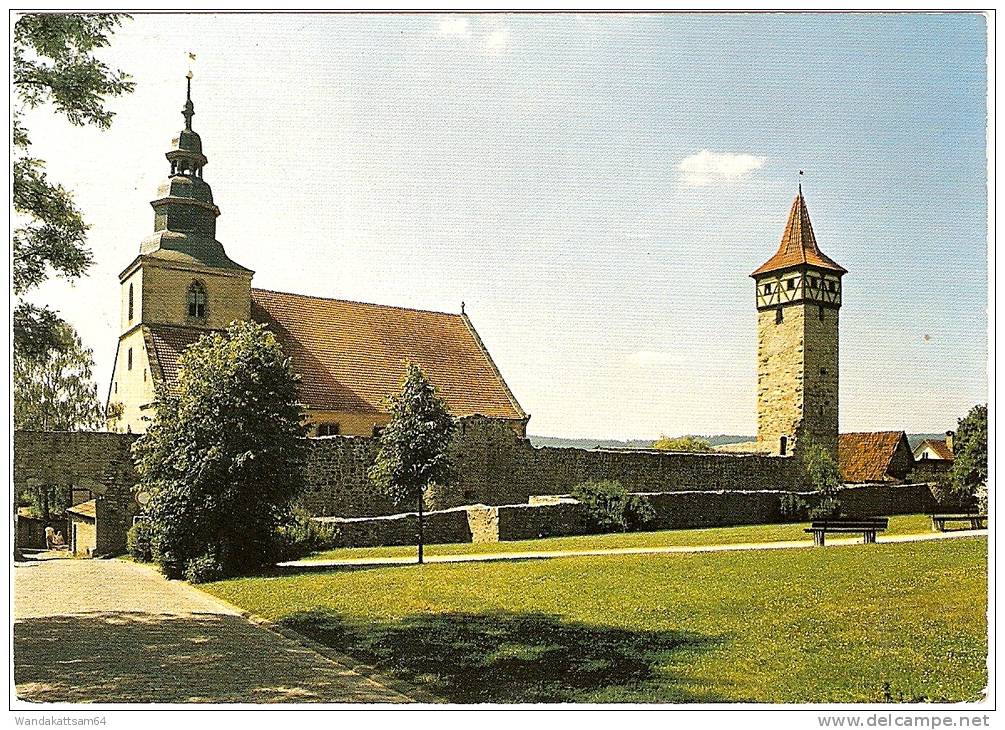 AK Kirchenburg St. Michael Ostheim V. D. Rhön Nordseite 15.-3. 93 - 18 8788 BAD BRÜCKENAU 1 NATURPARK BAYER. RHÖN Nach E - Bad Koenigshofen