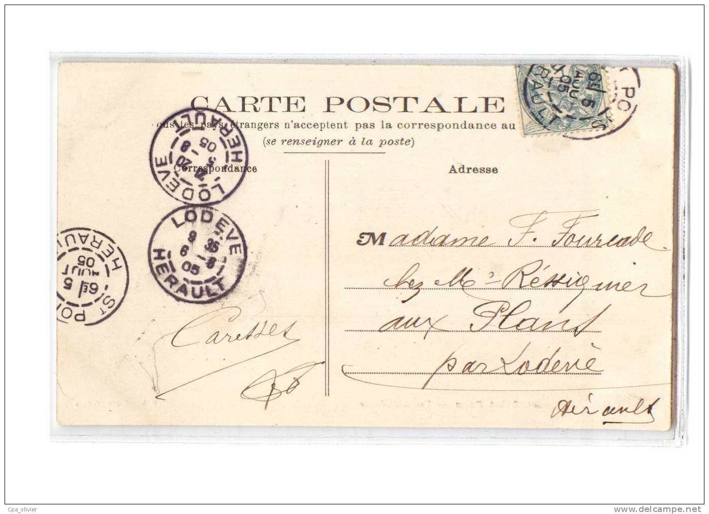 34 ST PONS Vue Générale, Ed Létuvé, 1905 - Saint-Pons-de-Thomières