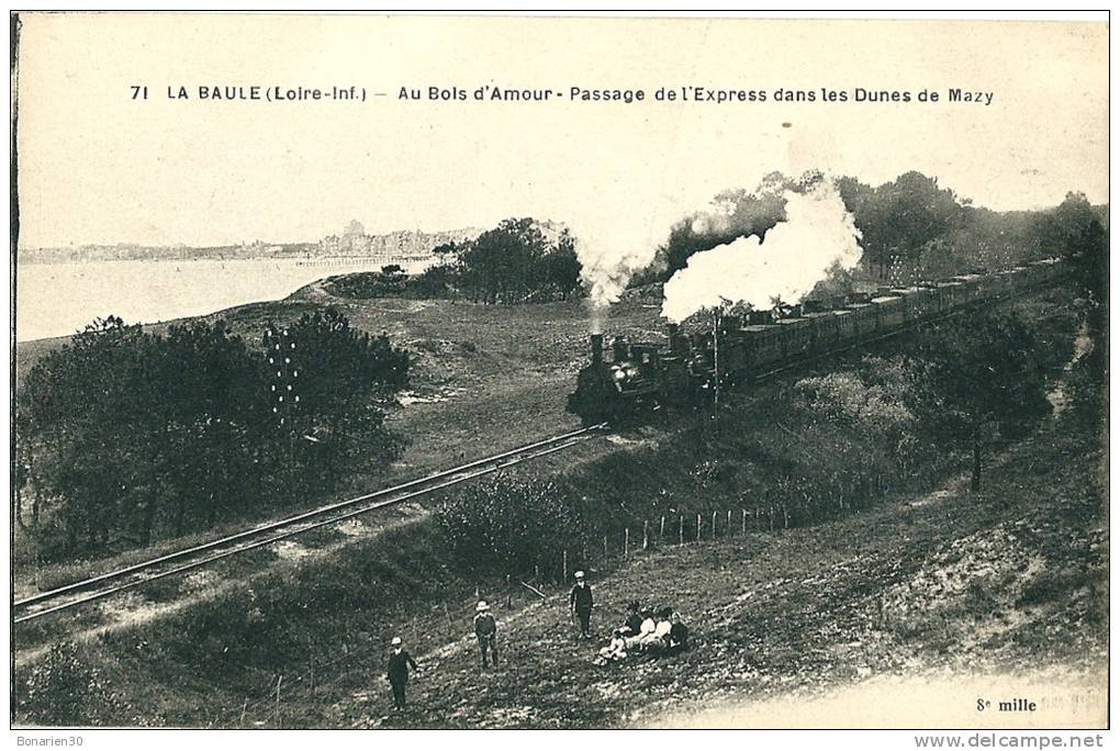 CPA 85 LA BAULE L'EXPRESS Au Bois D´amour Dans Les Dunes De MAZY Train - Eisenbahnen