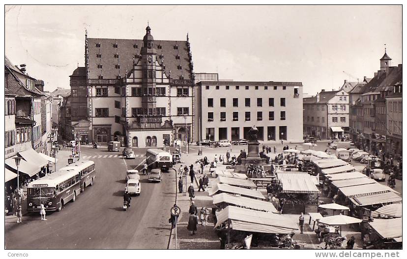 9333   SCHWEINFURT    Place Du Marché  Circulée   1962 - Schweinfurt