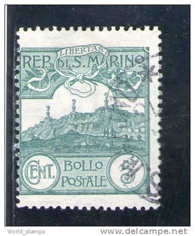 SAN MARINO 1903 O - Oblitérés