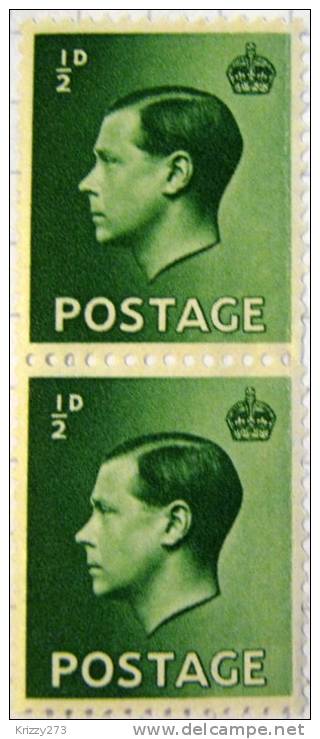 Great Britain 1936 King Edward VIII 0.5d - Unused - Nuovi