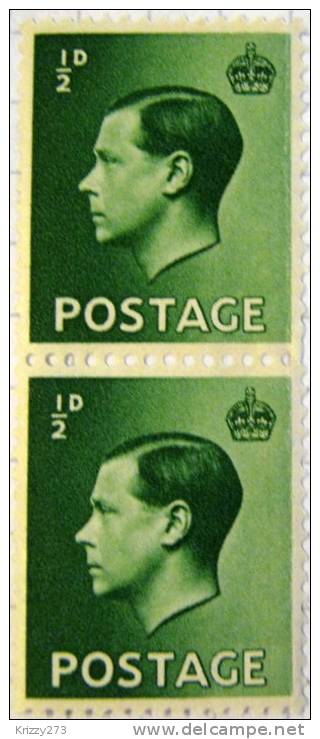 Great Britain 1936 King Edward VIII 0.5d - Unused - Neufs