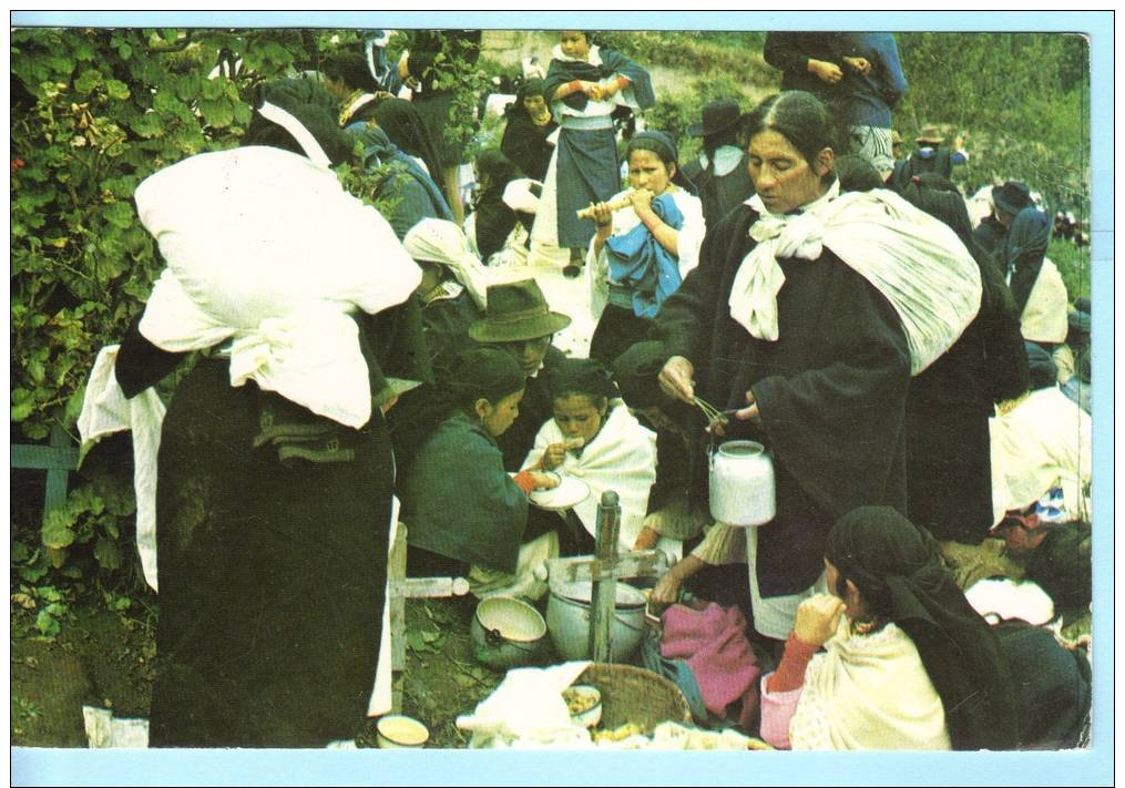 ECUADOR EQUATEUR  Brief Cover AK Postcard SST Slogan Cachet  1474 1578 Schmetterling - Kunsthandw (2 Scan) (18039) - Ecuador