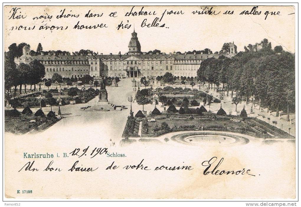 Schloss En 1903 à KARLSRUHE - Karlsruhe
