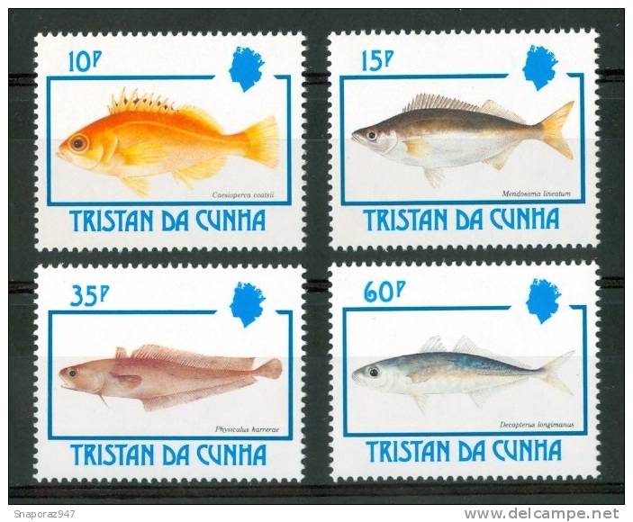 1992 Tristan Da Cunha Pesci Fishes Fische Poissons Set MNH** B10 - Tristan Da Cunha