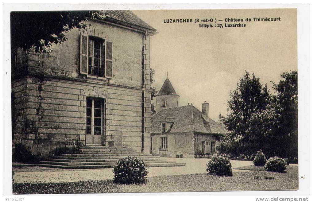 Ref 175 - LUZARCHES - Château De THIMECOURT - Luzarches