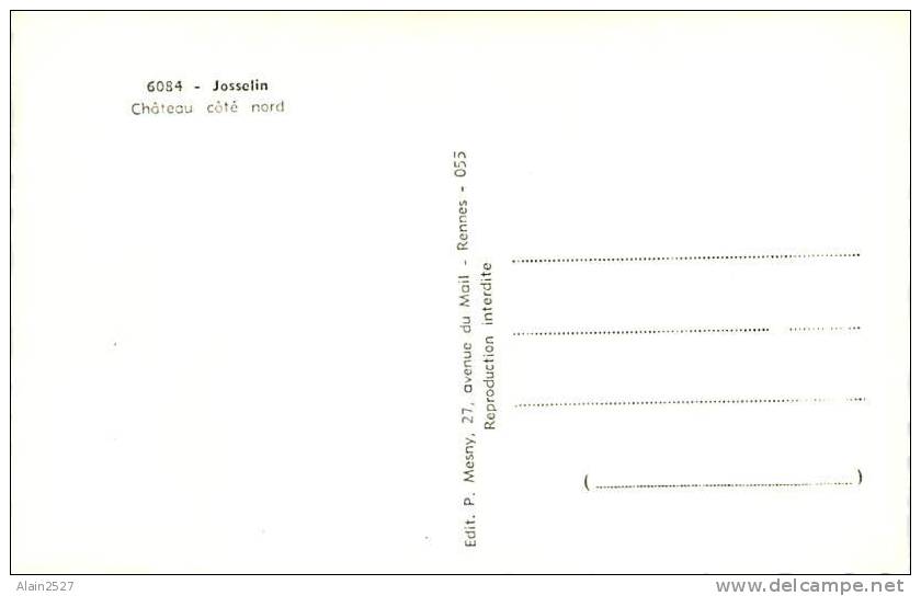 56 - JOSSELIN - Château Côté Nord (Ed. P. Mesny, 6084) - Josselin