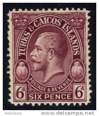 Turks &amp; Caicos #66 King George V, Unused (0.95) - Turks And Caicos